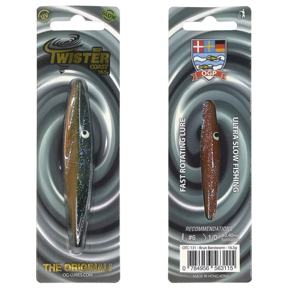 OGLures OGP Twister Coast 16,5 g 9,0 cm Brun Brsteorm