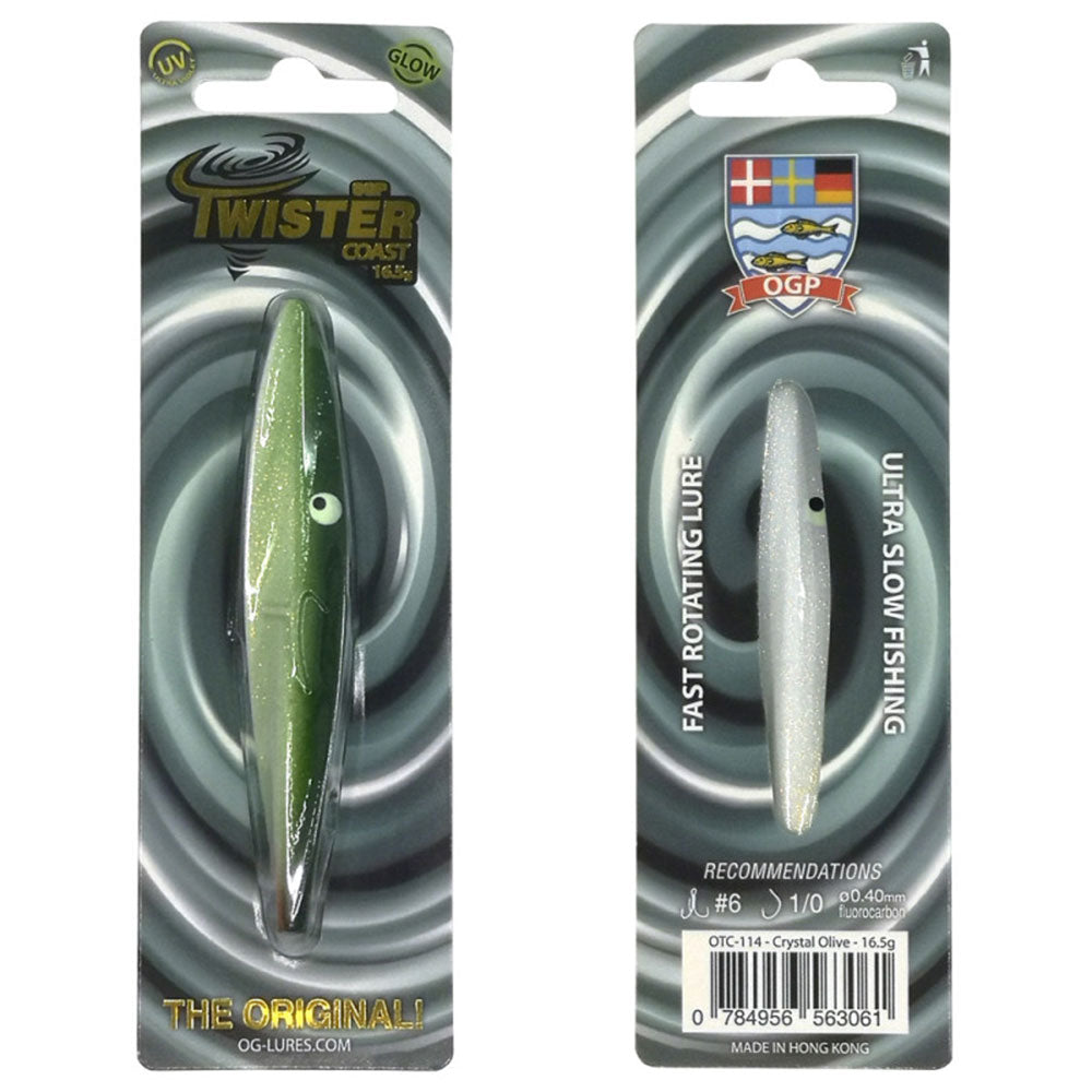 OGLures OGP Twister Coast 16,5 g 9,0 cm Crystal Olive