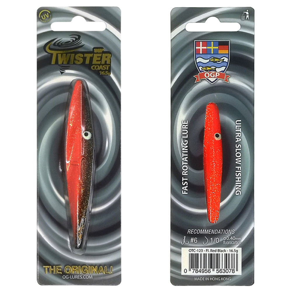 OGLures OGP Twister Coast 16,5 g 9,0 cm Fl Red Black