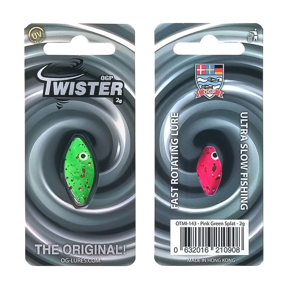 OGLures OGP Twister 2,0 g Pink Green Splat
