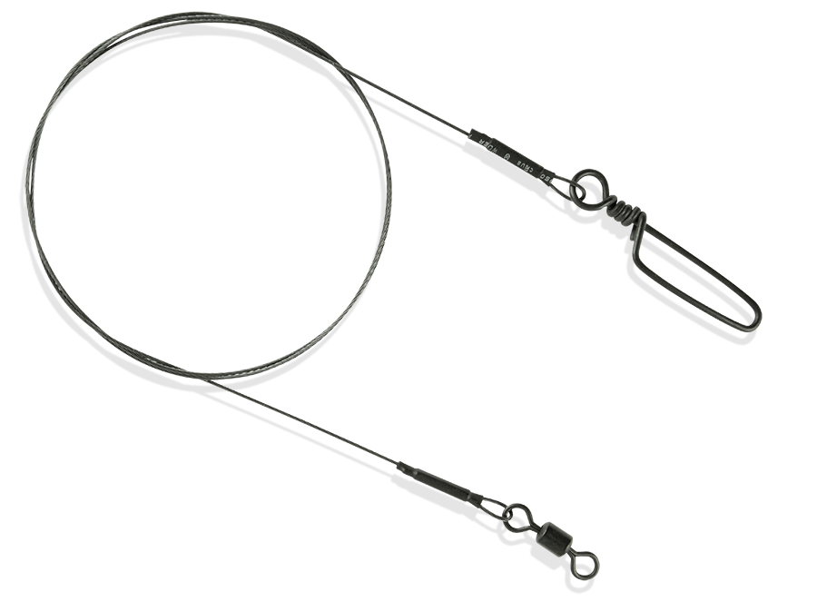 SPRO Matte Black 1x7 Titanium Wire Titanvorfach 8,0 kg 30 cm