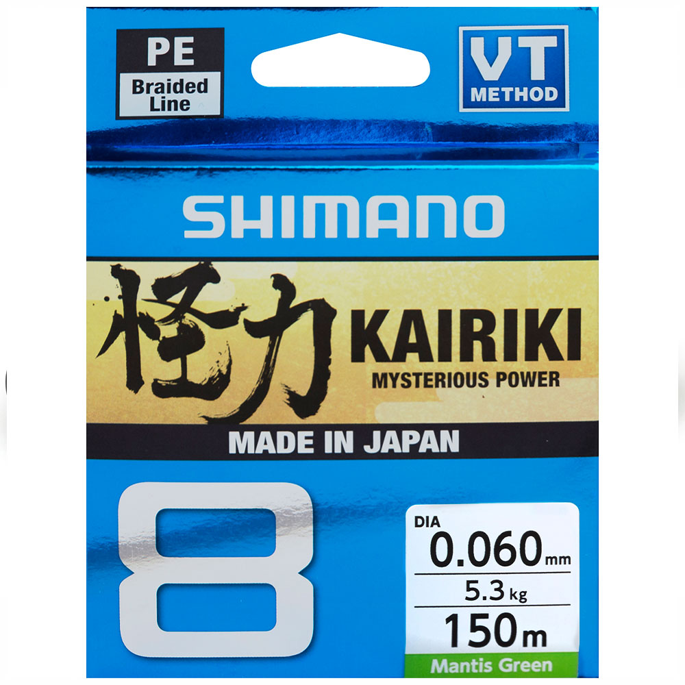 Shimano Kairiki 8 150 m Mantis Green 0,20 mm 17,1 kg