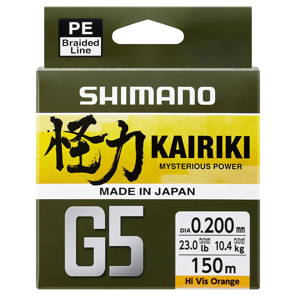Shimano Kairiki G5 150 m Orange 0,20 mm 10,4 kg