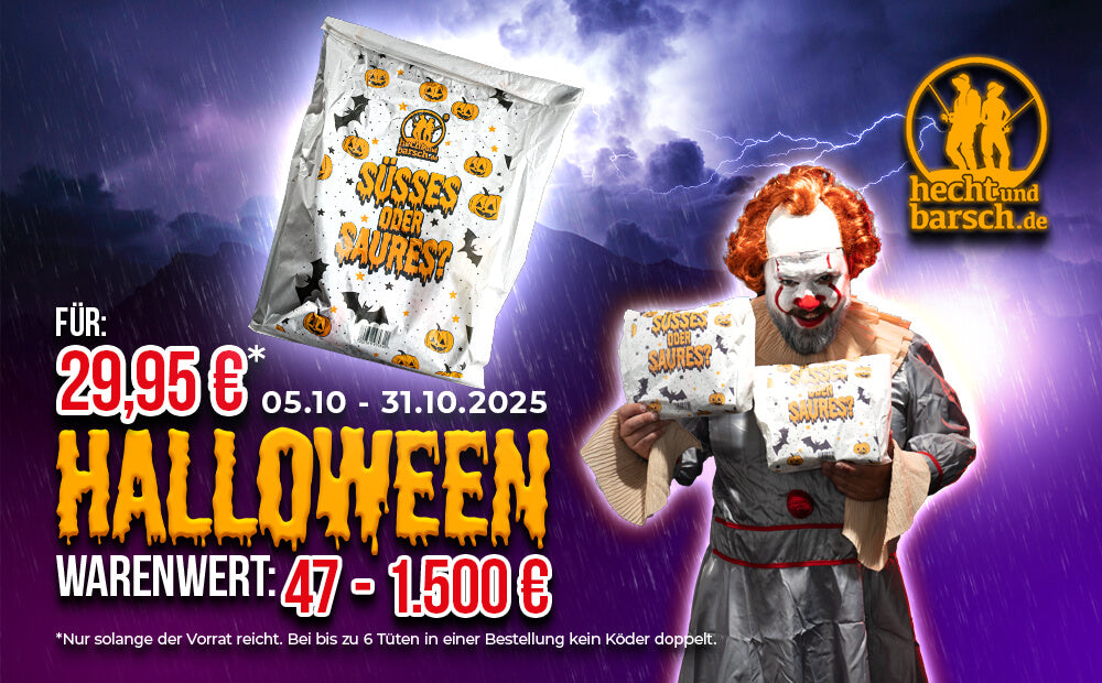 Das Halloween Gambling bei Hechtundbarsch.de mit exklusiven Dekoren und Gewinnen bis zu 1.500€.