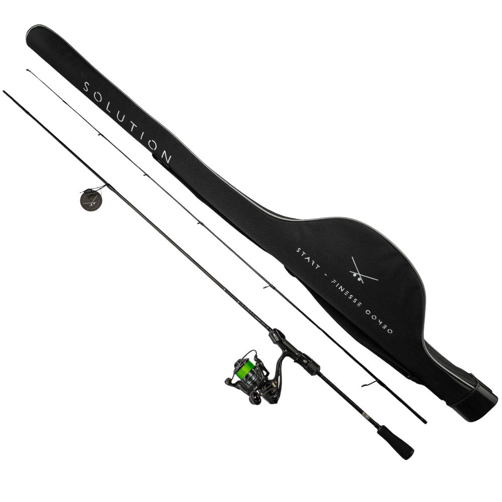 BIG L Solution Start Combo Finesse 2,10 m / 3 - 12 g Komplettset mit Rute, Rolle und Futteral