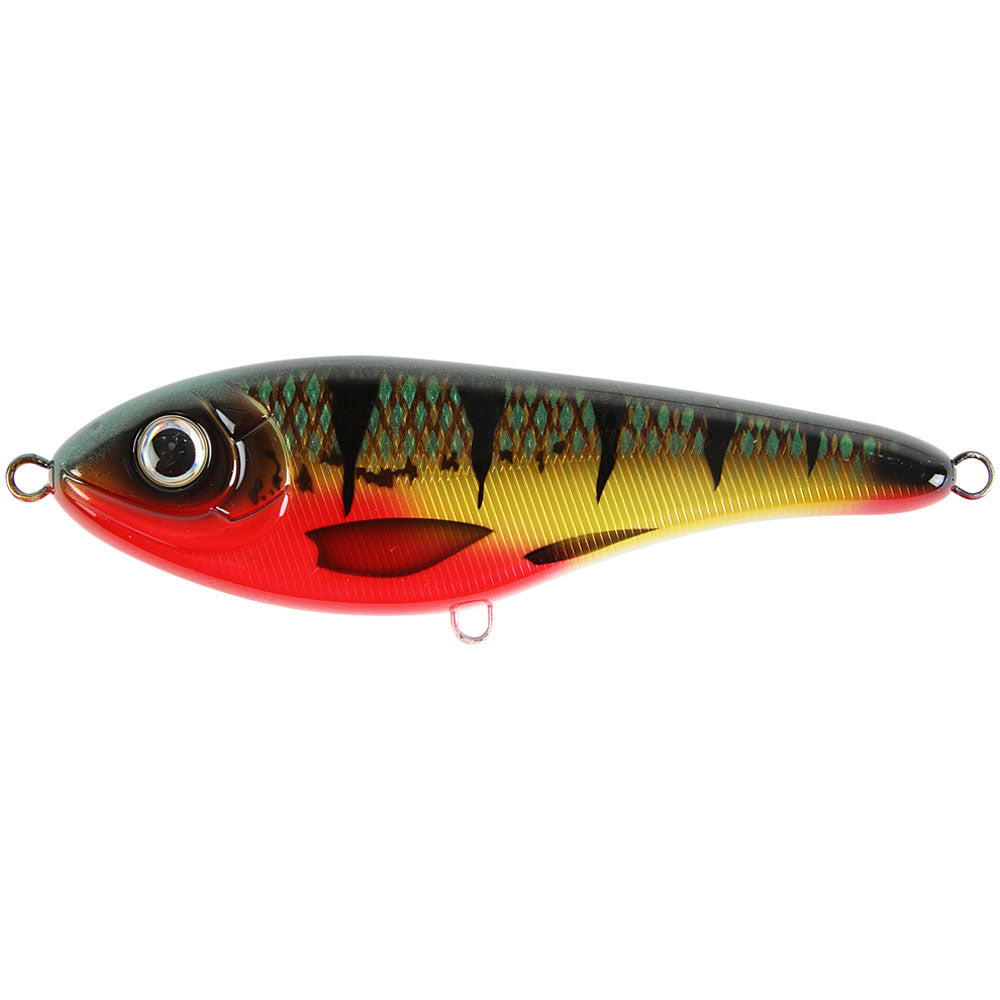Strike Pro Buster Jerk 15 cm Shallow Red Perch