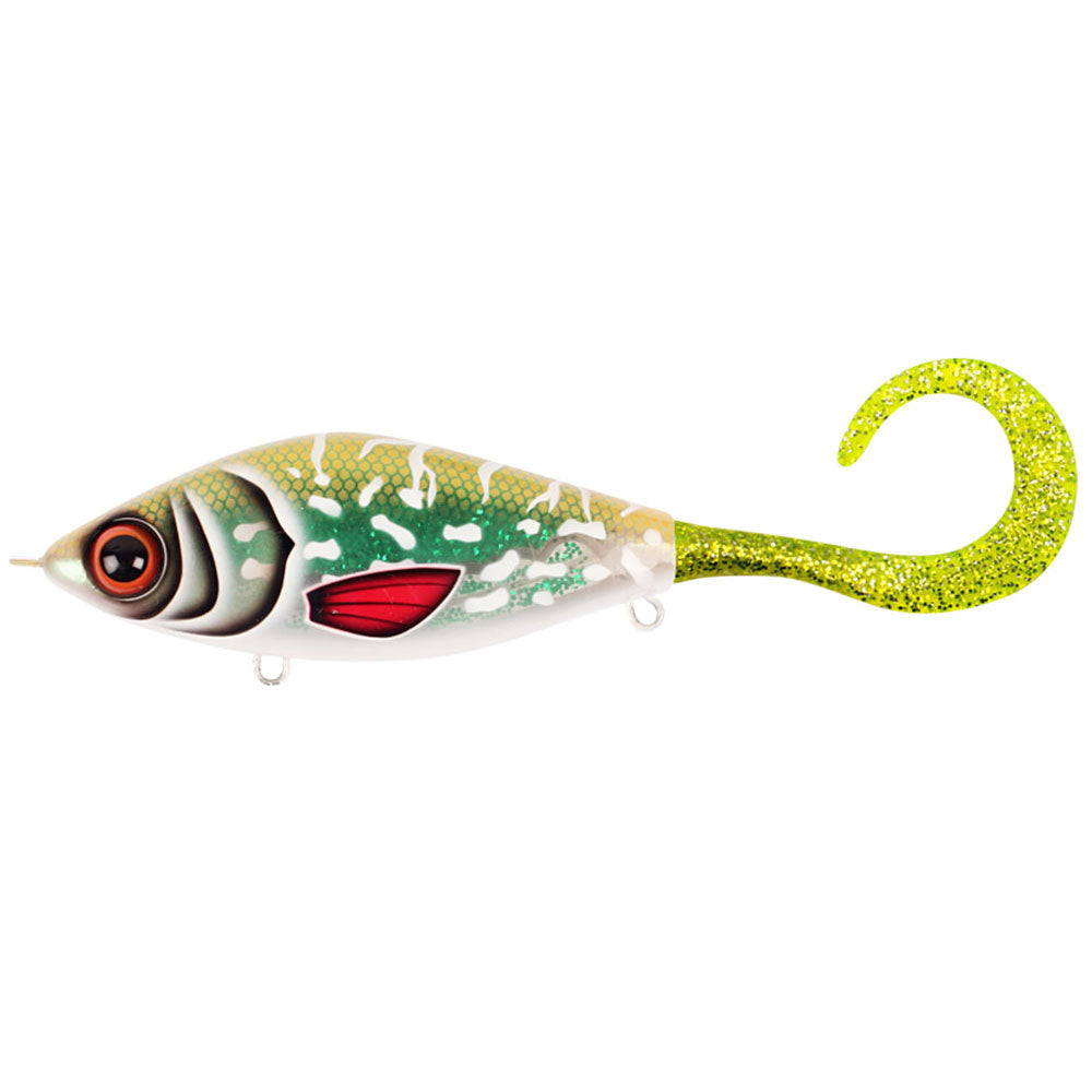 Strike Pro Guppie Junior Shallow 11 cm Glitter Pike Green Gold glitter