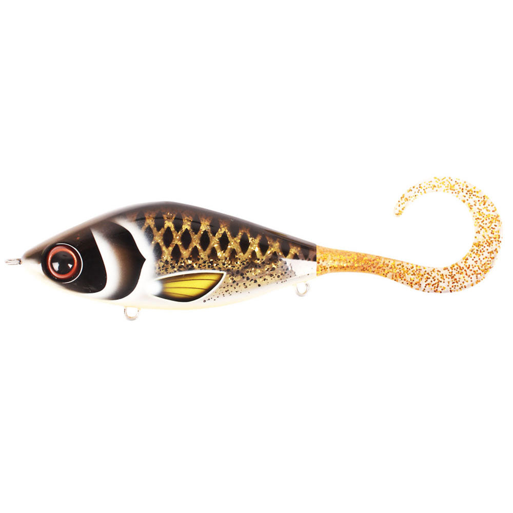 Strike Pro Guppie Junior Shallow 11 cm Spotted Bullhead Gold Glitter