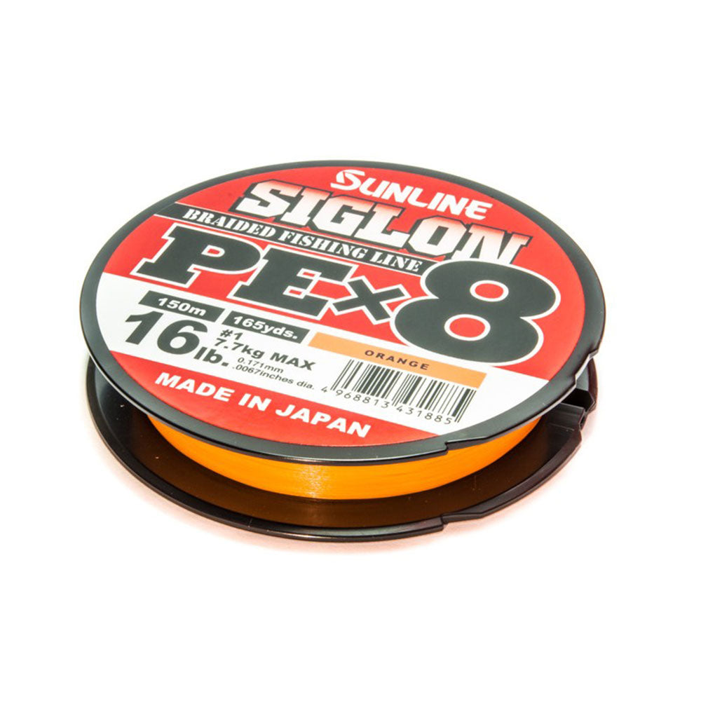 Sunline Siglon PE X8 Orange 0,209 mm 11 kg 25 lb