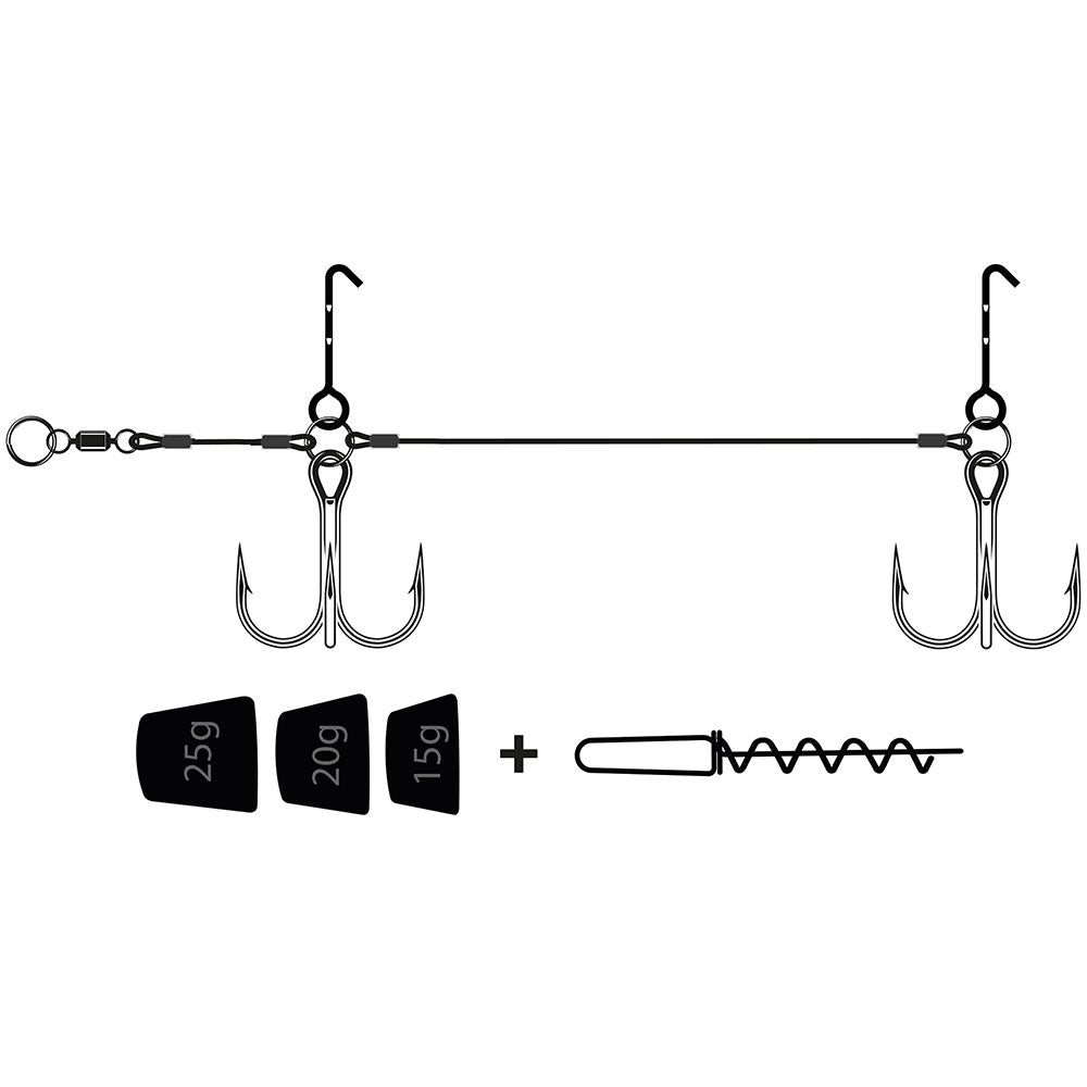 VMC Pike Rig Heavy 20 15, 20, 25 g 18 25 cm Softbaits