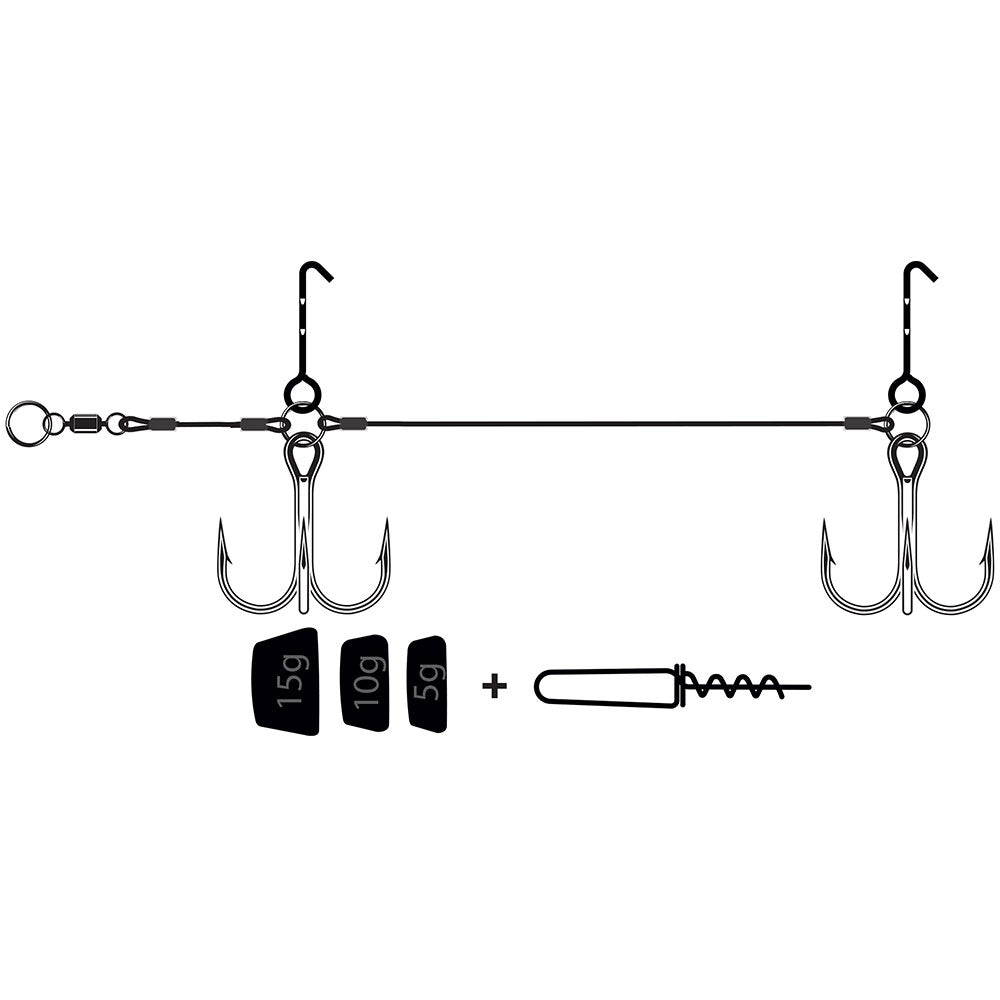 VMC Pike Rig Light 20 5, 10, 15 g 18 25 cm Softbaits