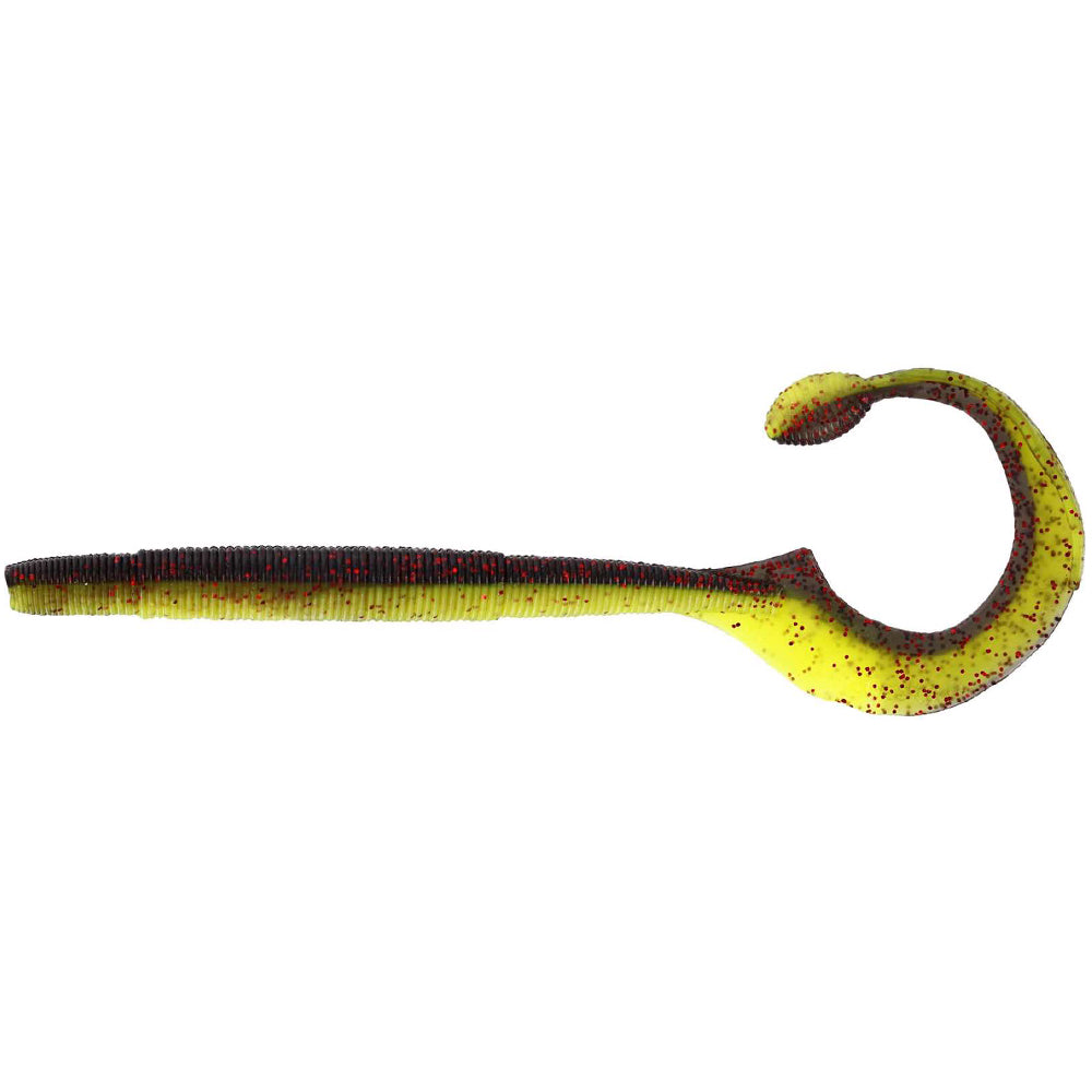 Westin Ned Worm Curl 12,0 cm 3,0 g BlackChartreuse