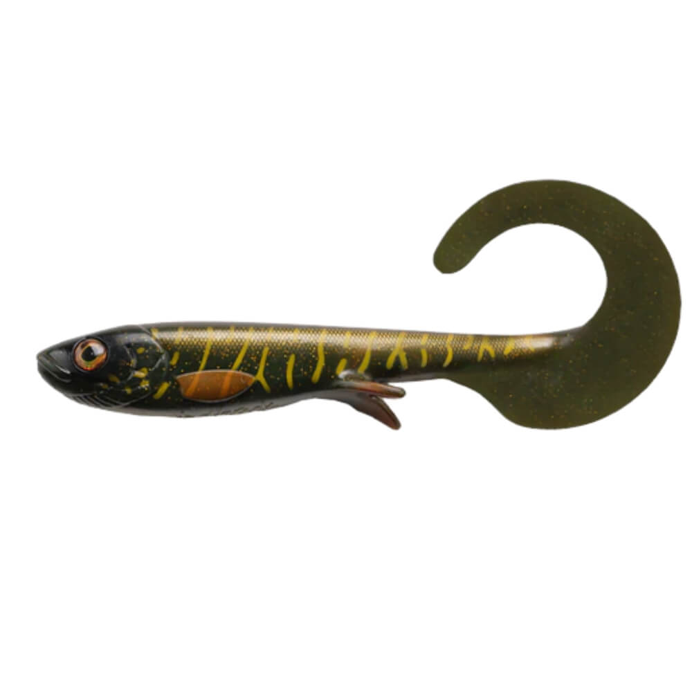 Wolfcreek Lures Wolfcreek Curly / Pike & Musky 22 cm Green Motoroil Pike