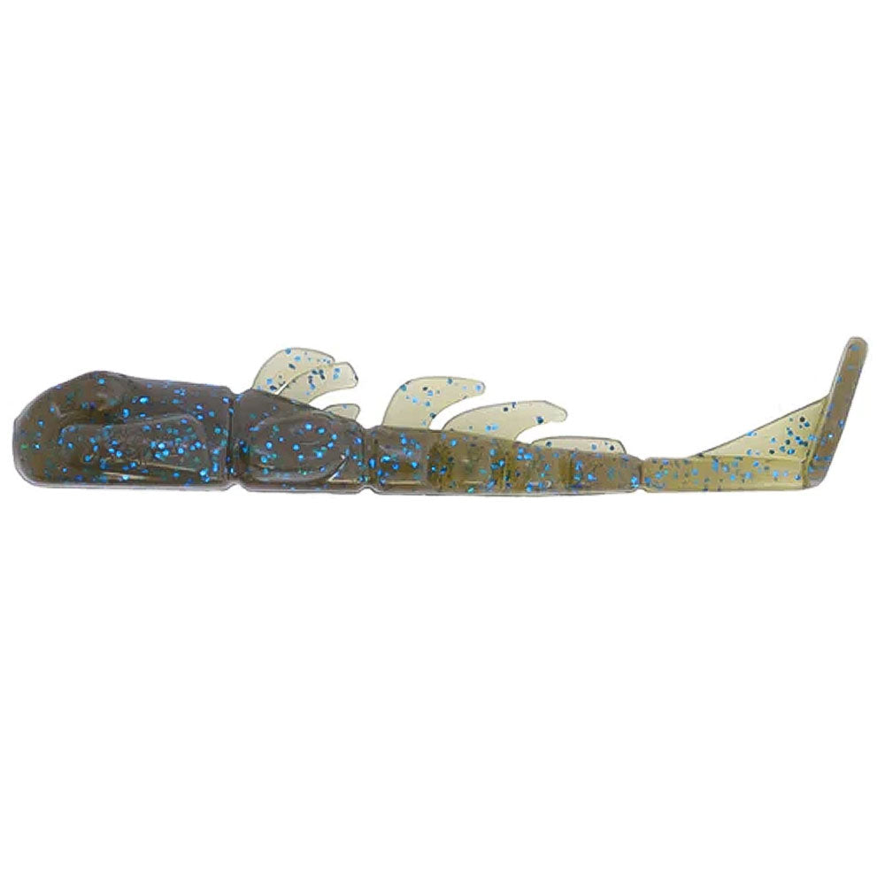 X Zone Lures Stealth Invader 3 7,6 cm Green Pumpkin Blue Flake