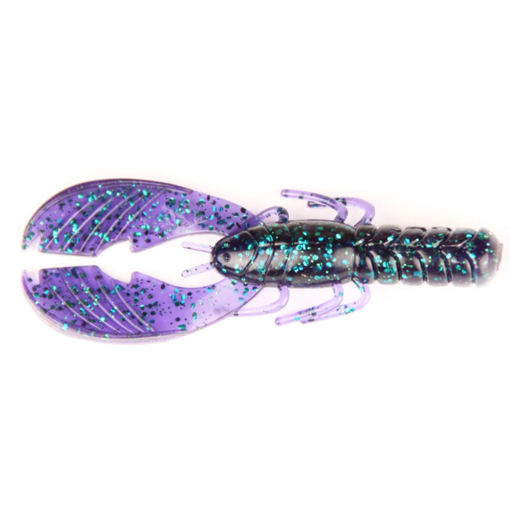 X Zone Lures Muscle Back Craw 4 10 cm Junebug