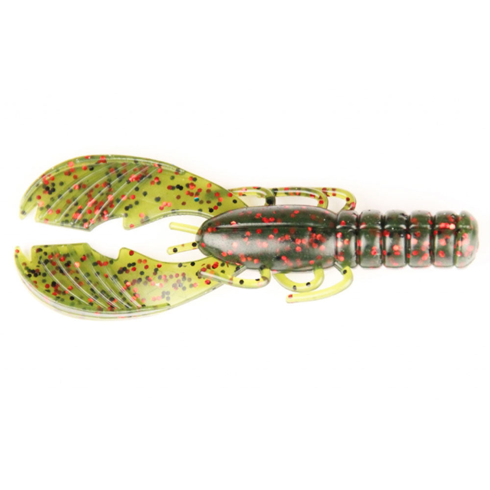 X Zone Lures Muscle Back Craw 4 10 cm Watermelon Red Flake