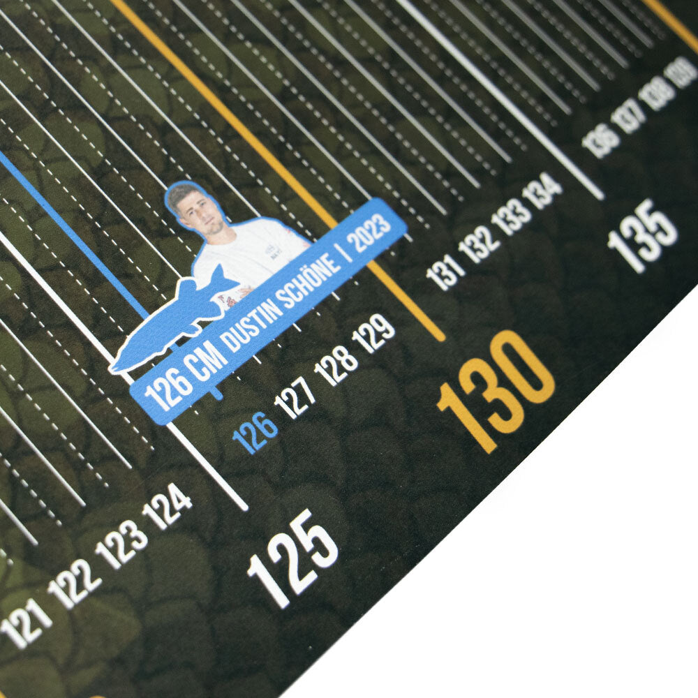LMAB YPC Measure Mat / Original YouTube Predator Cup 2026 Maßband Detail Hecht
