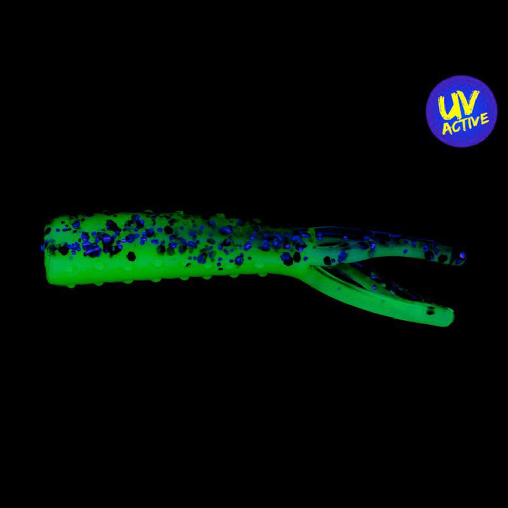 Z-Man Tiny TicklerZ 1,75" 4,5cm Space Guppy unter UV-Licht