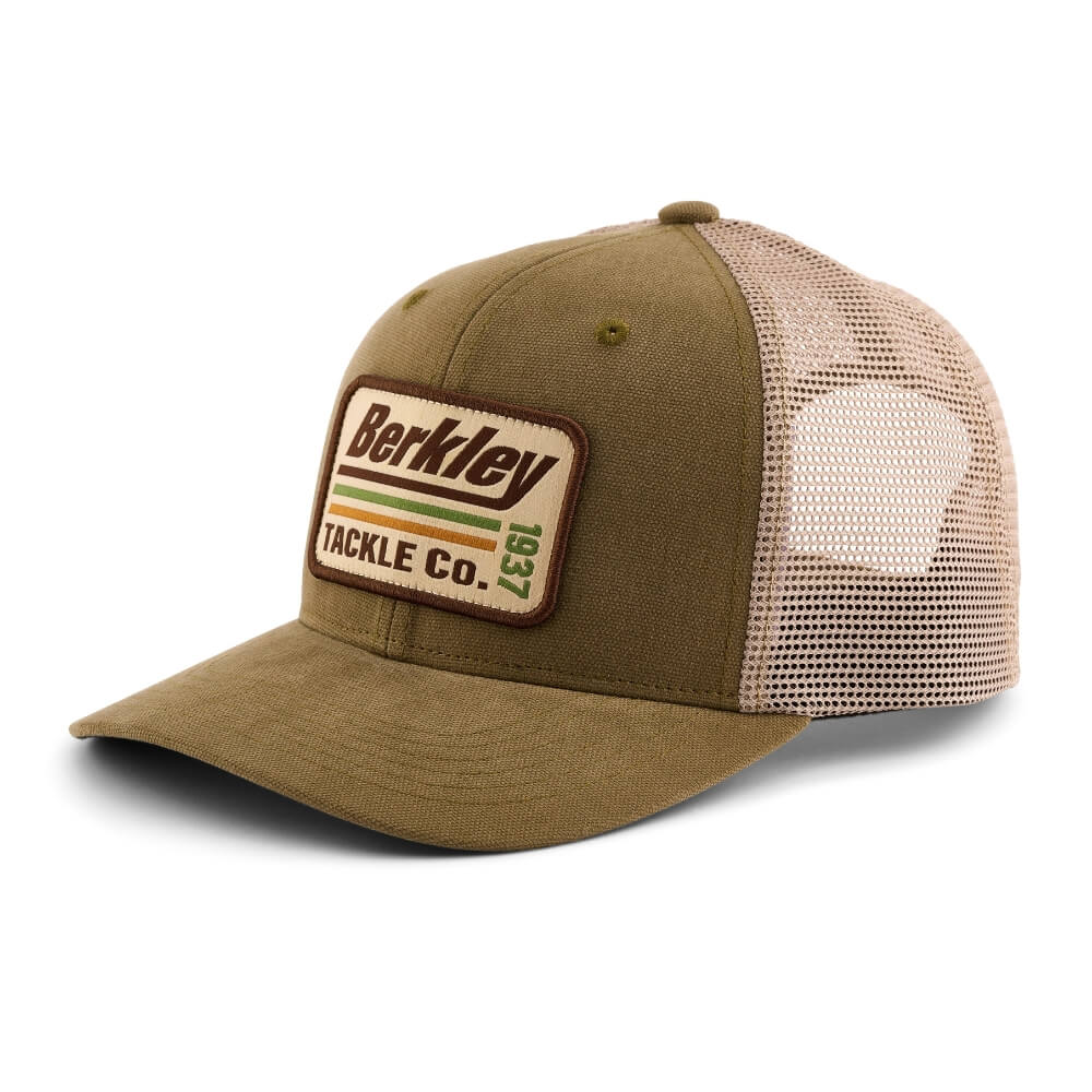 Berkley Striper Trucker Cap (Olive Khaki)
