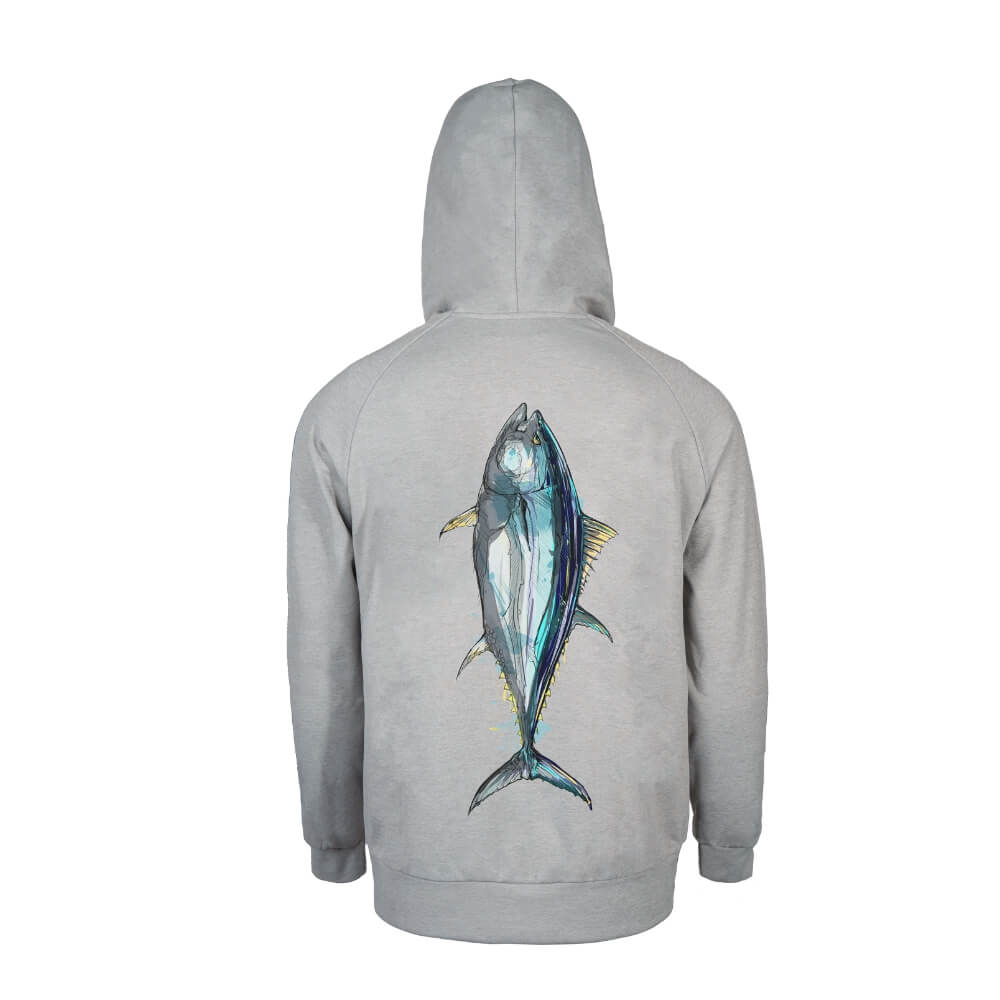 BKK Hoodie Tuna (Grey) Back