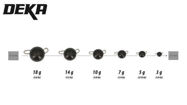 DEKA Tungsten Chebu Sinker Black 10,0g