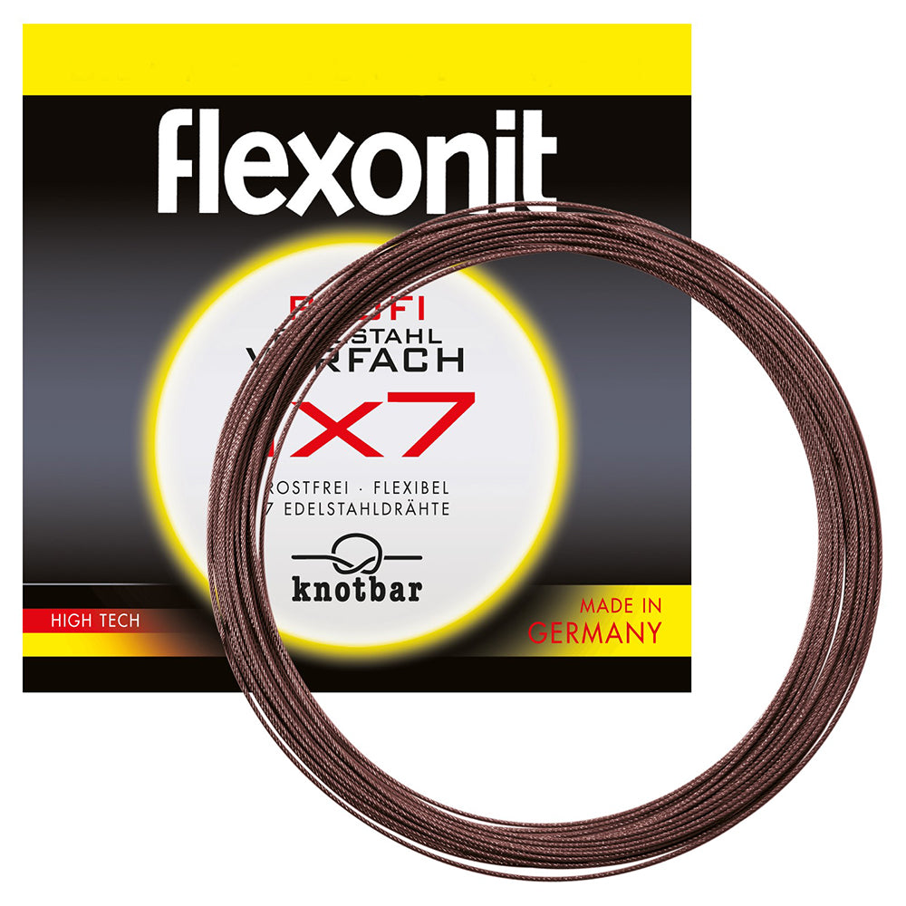 flexonit 1x7 Stahlvorfach Meterware 4 m 0,27 mm 7,0 kg