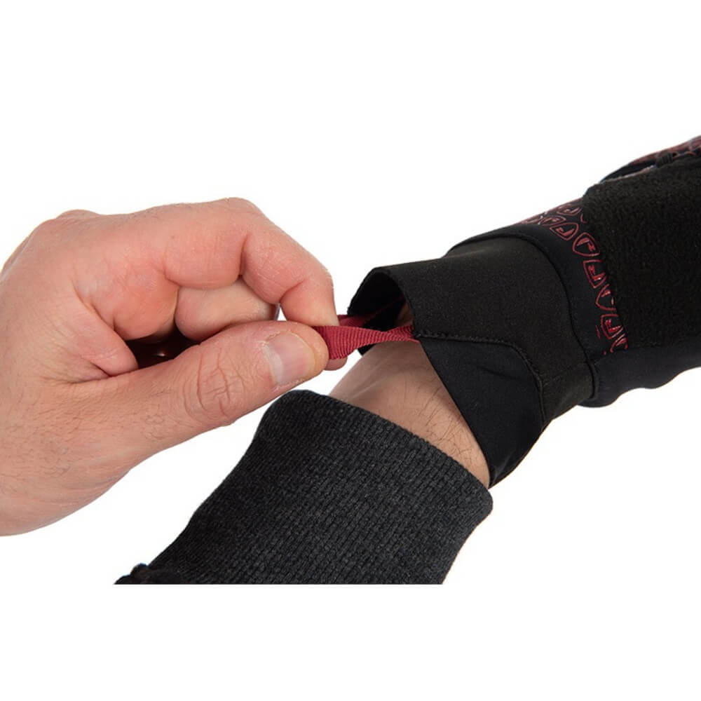 Fox Rage Fingerless Mitten Gloves Schlaufe / Lasche