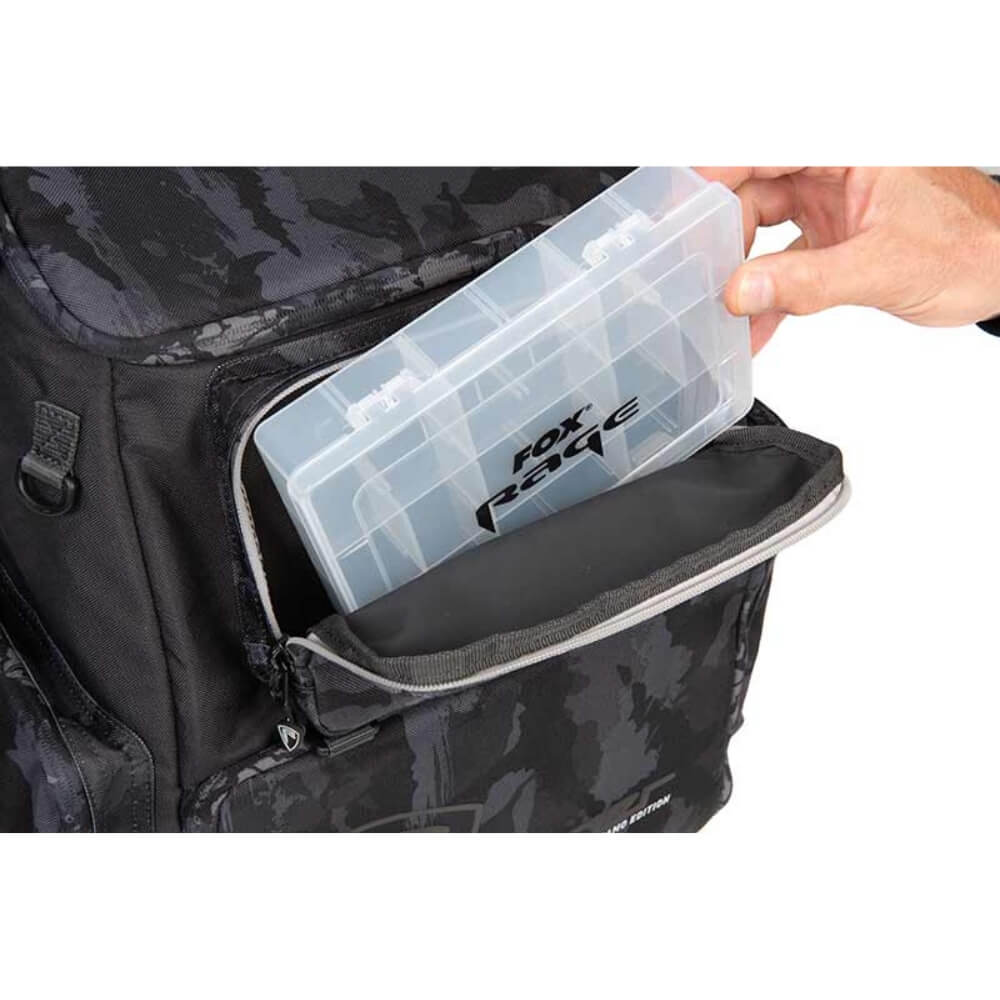 Fox Rage Voyager Camo Rucksack fronttasche mit Box