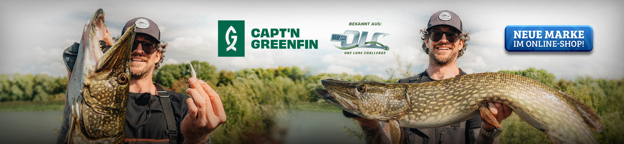 Neue Marke Captn Greenfin im Shop. Nachhaltige Softbaits, erstellt aus Protein.