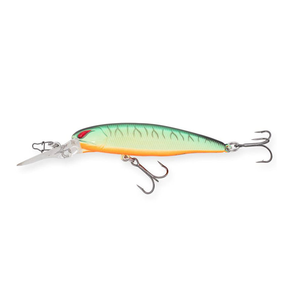 Nories Laydown Minnow Deep Just Wakasagi Cream Chartreuse Hot Tiger