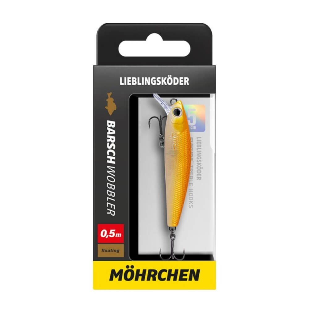 Lieblingsköder Barschwobbler 5 cm Möhrchen