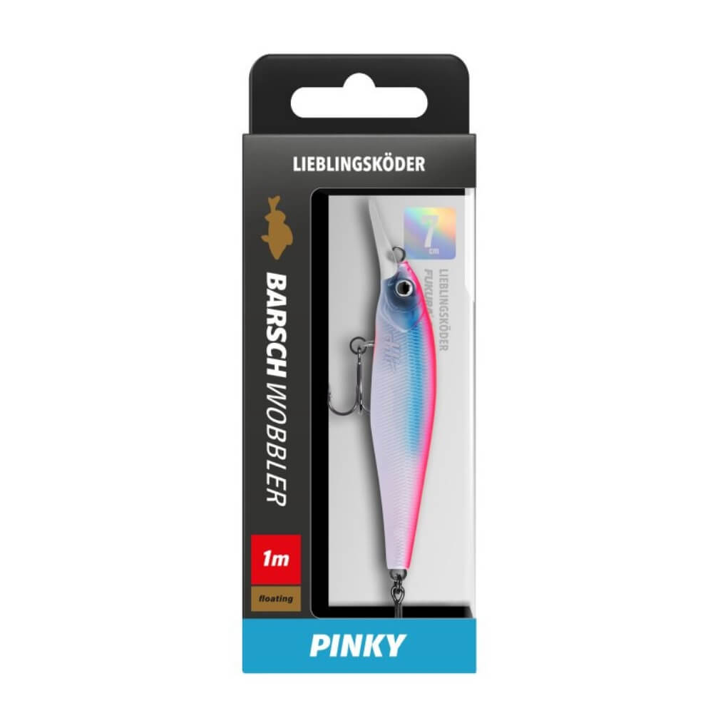 Lieblingsköder Barschwobbler 7 cm Pinky