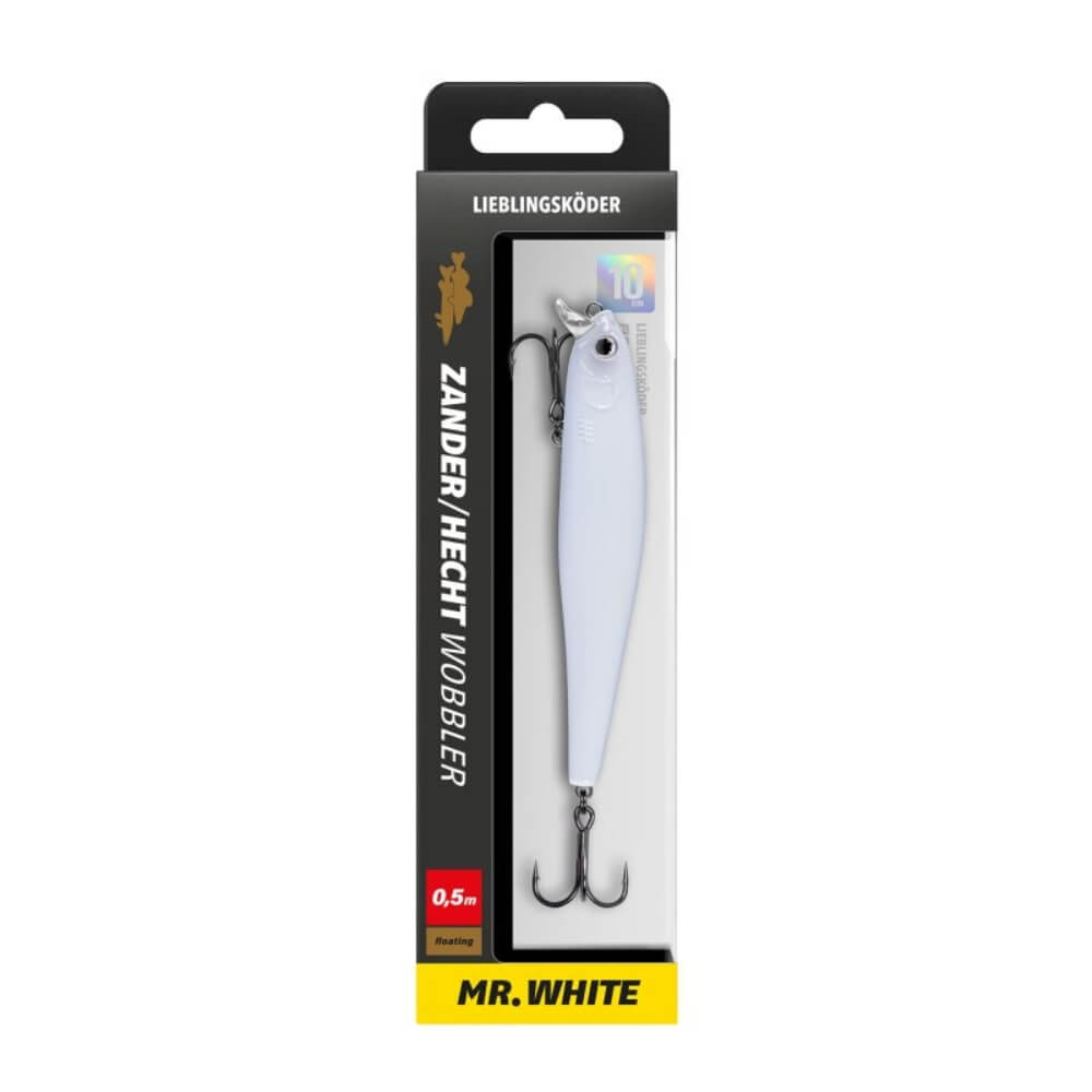 Lieblingsköder Zander/Hecht-Wobbler ZH100 F0,5 Mr.White