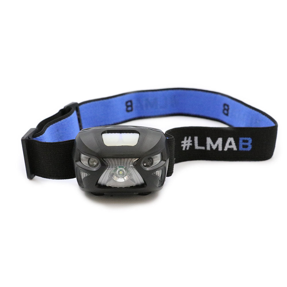 LMAB Easy Glowing LED XP E Kopflampe mit Bewegungssensor USB Akku