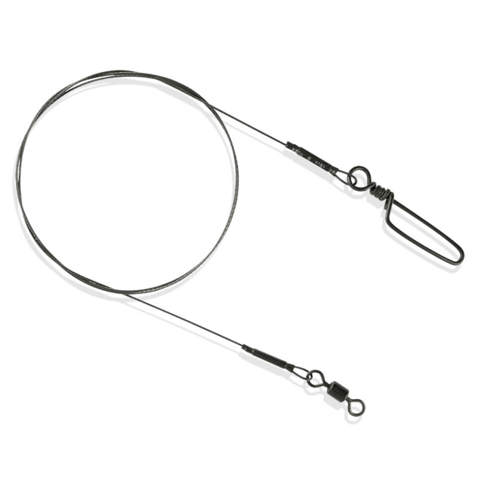 SPRO Matte Black 1x7 Titanium Wire Titanvorfach 