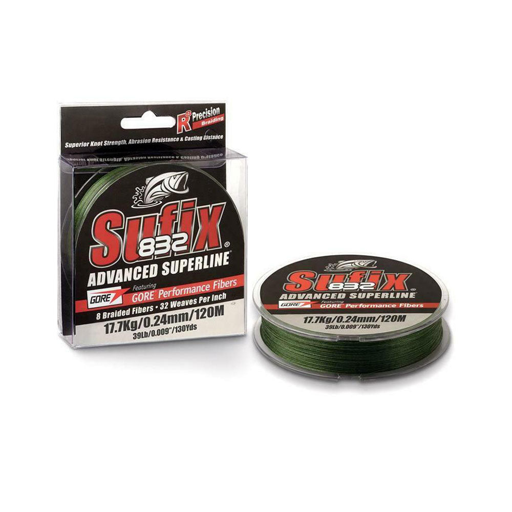 Sufix Advanced Superline 832 Low Vis Green 8,20 kg 0,13mm