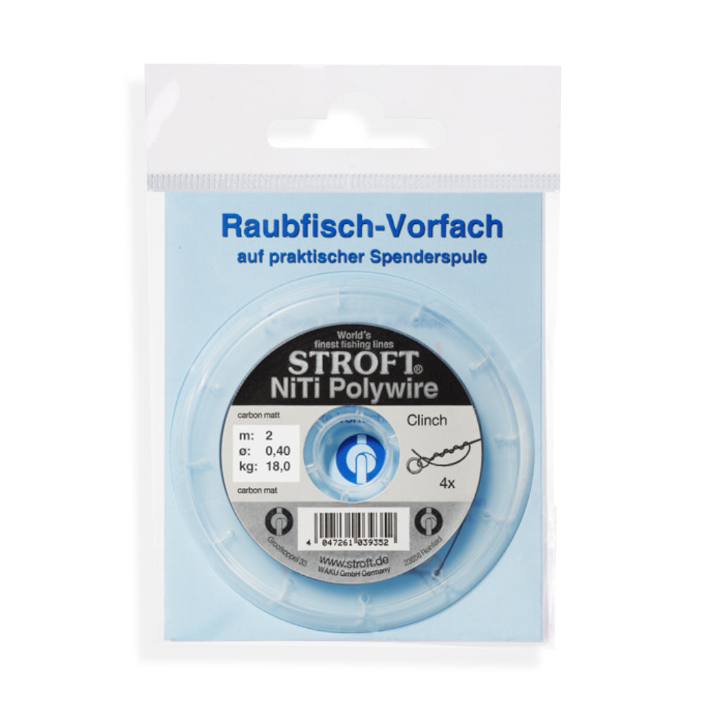 Seika Pro Stahlvorfach mit Knotenlosverbinder 50cm 2 Stahlvorfächer Vorfach Seika Pro Stahlvorfach mit Knotenlosverbinder 50cm 2 Stahlvorfächer Vorfach